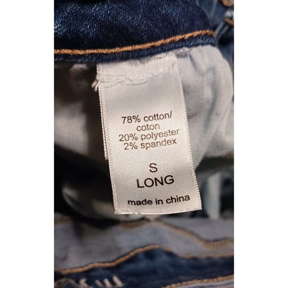 M Jeans by Maurices Womens Jeans Sz Small Long Blue Denim Skinny Leg Mid-Rise - Picture 7 of 9